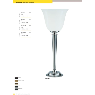 Настольная лампа Berliner Messinglampen Q11-141opsN