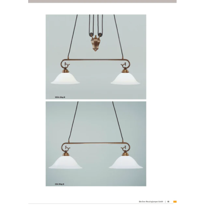 Подвесной светильник Berliner Messinglampen D34-90opB