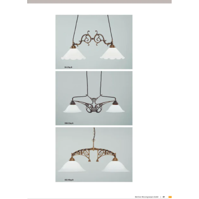 Подвесной светильник Berliner Messinglampen D38-22opA