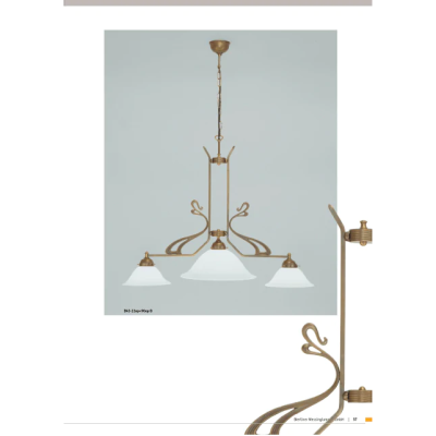 Подвесной светильник Berliner Messinglampen D43-22op+90opB