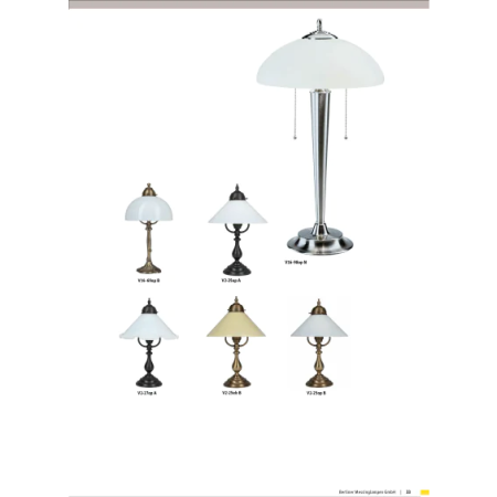 Настольная лампа Berliner Messinglampen V16-98opN