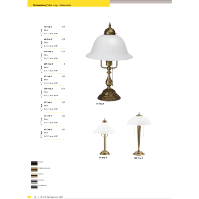 Настольная лампа Berliner Messinglampen V2-27opA