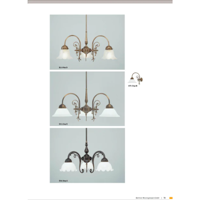 Подвесная люстра Berliner Messinglampen D11-21opB