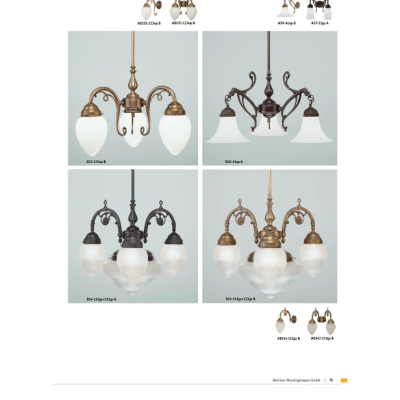 Подвесная люстра Berliner Messinglampen D15-123opB