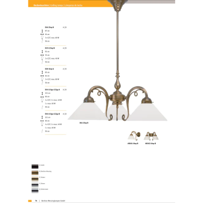 Подвесная люстра Berliner Messinglampen D15-123opB