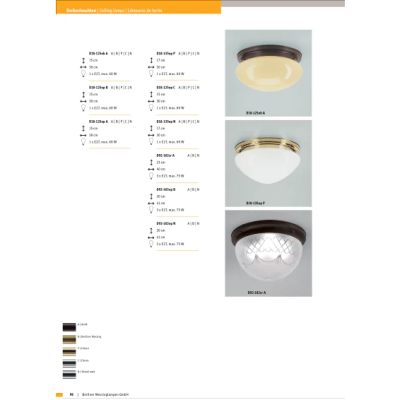 Настенно-потолочный светильник Berliner Messinglampen D18-125opA