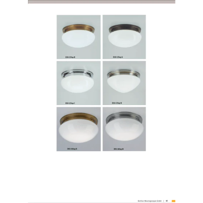 Настенно-потолочный светильник Berliner Messinglampen D18-135opN