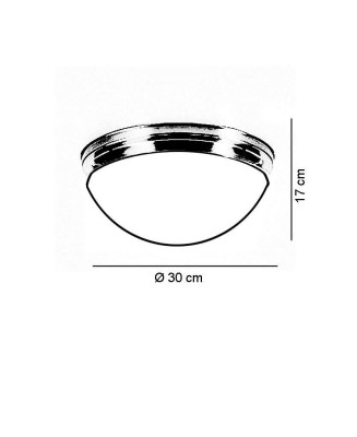 Настенно-потолочный светильник Berliner Messinglampen D18-135opN