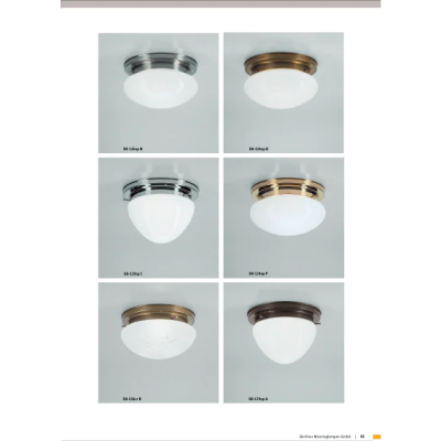 Настенно-потолочный светильник Berliner Messinglampen D18-126crA