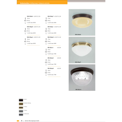 Настенно-потолочный светильник Berliner Messinglampen D92-183opB