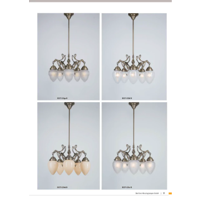 Подвесная люстра Berliner Messinglampen D27-114gsA