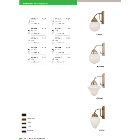 Бра Berliner Messinglampen A91-143opB