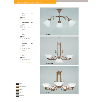 Подвесная люстра Berliner Messinglampen D58-40opB